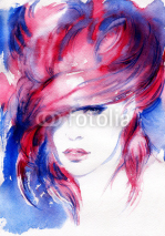 Fototapety abstract  woman portrait