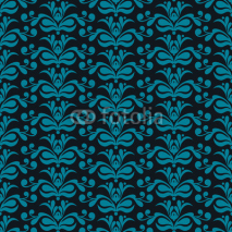Fototapety Vector Damask background, Pattern with Floral ornaments