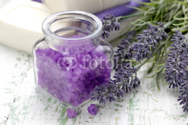 Naklejki Lavender sea salt