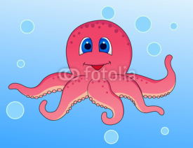 Naklejki Octopus cartoon