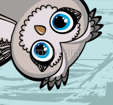 Fototapety Cartoon funny owl