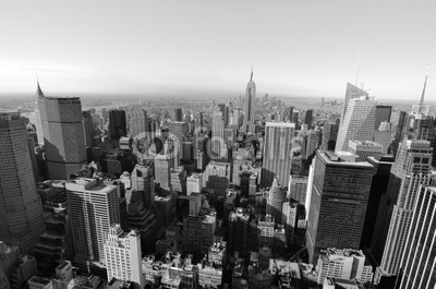 Aerial New York City Skyline at Midtown