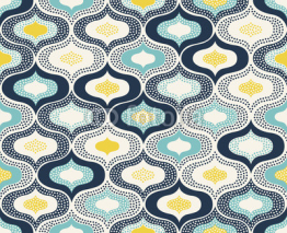 Naklejki seamless abstract ornament dots doodle pattern

