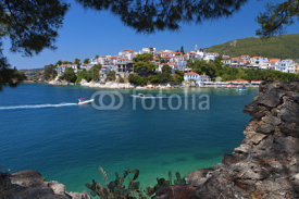Fototapety Skiathos island in Greece. View of Plakes area.
