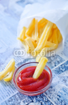 Obrazy i plakaty potato with ketchup