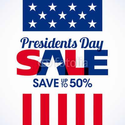 Presidents day sale banner 
