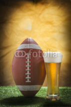 Naklejki Beer and american football ball