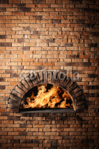 Obrazy i plakaty A traditional oven for cooking and baking pizza.