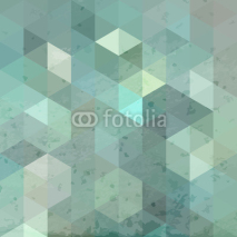 Fototapety Geometric retro background with grunge texture
