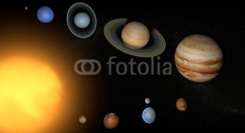 Fototapety Sistema solare pianeti spazio universo sole