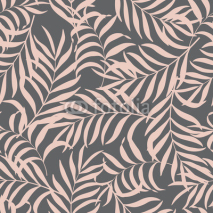 Fototapety Tropical background with palm leaves