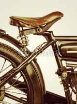 Naklejki Retro styled image of a motorcycle on a retro background