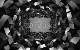 Fototapety Black metal cubes background