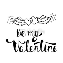 Naklejki Be my Valentine.