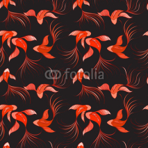 Naklejki fish seamless pattern