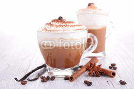 Fototapety coffee or chocolate with cream
