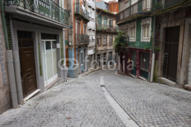 Fototapety Street and Houses in Old Town of Porto