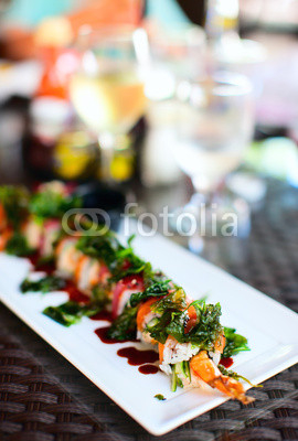 Japanese cuisine sushi rolls