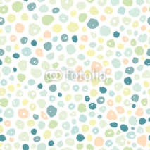 Naklejki Hand Drawn Colorful Seamless Dots