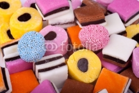 Naklejki Assortment of Licorice Sweets