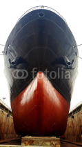 Fototapety ship hull refitting at dry dock