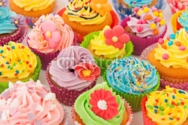 Fototapety Birthday cupcakes