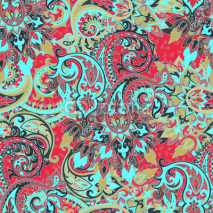 Naklejki Seamless paisley pattern