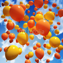 Naklejki Balloon's released into the sky