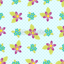 Naklejki flowers pattern