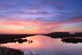 Fototapety Tranquil riverside sunrise
