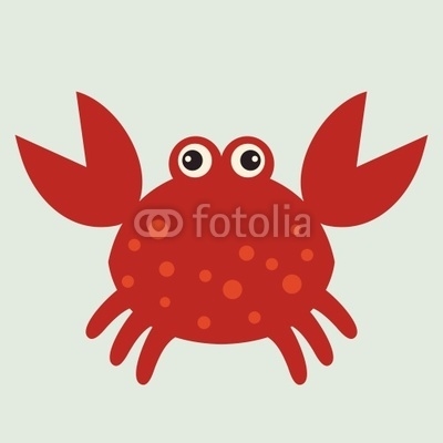 vector red crab
