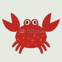 Obrazy i plakaty vector red crab
