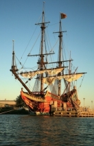 Fototapety Batavia old ship in Netherlands.
