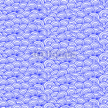 Naklejki Seamless abstract doodle background pattern. Blue on white. Vector illustration 