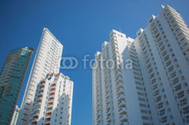 Naklejki Tall apartment buildings in Bocagrande, Cartagena