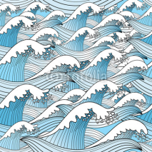 Naklejki texture of sea waves