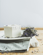 Naklejki Cheese with lavender