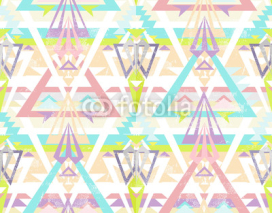 Naklejki Abstract geometric seamless aztec pattern.