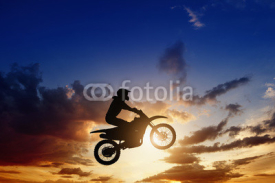 Fototapety Motorcircle rider silhouette