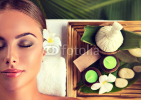 Body care. Spa body massage treatment. The girl relaxes in the spa salon