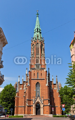 Saint Gertrude Old Church (1866) in Riga, Latvia