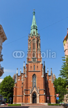 Naklejki Saint Gertrude Old Church (1866) in Riga, Latvia