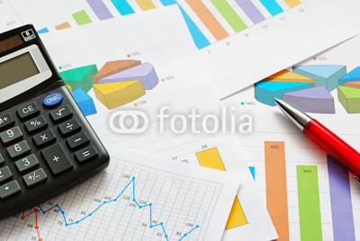 Financial graphs and charts