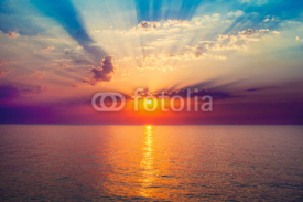 Fototapety sunrise in the sea