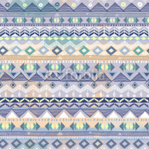Obrazy i plakaty Pastel blue aztec stripe seamless background