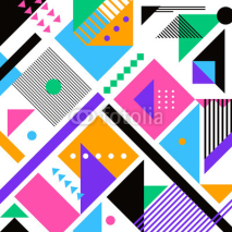 Naklejki Geometric pattern background. Applicable for covers, placards, posters, flyers and banner design. Vector illustration.