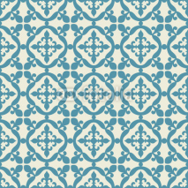 Naklejki Seamless pattern. Portuguese, Moroccan, Spanish tile. 