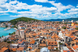 Fototapety Split panoramic view, Dalmatia, Croatia.