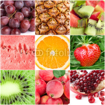 Naklejki Healthy fresh fruit backgrounds