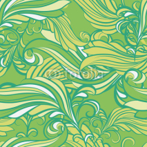 Naklejki seamless pattern in green 